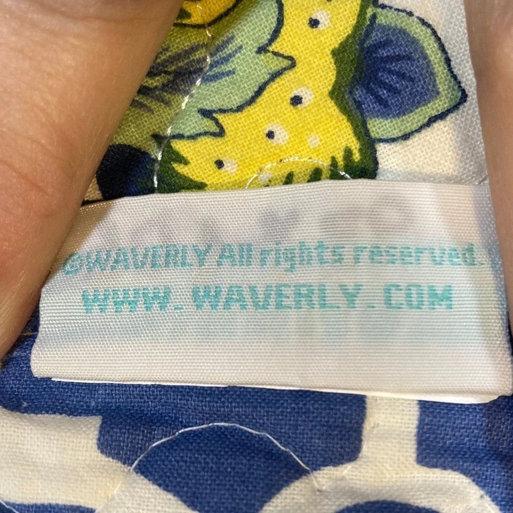 Waverly Imperial Dress Porcelain King Quilt Set 3pc Floral Paisley Blue Green
